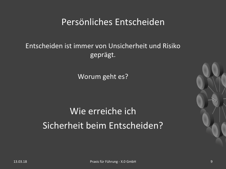 Persönliches Entscheiden