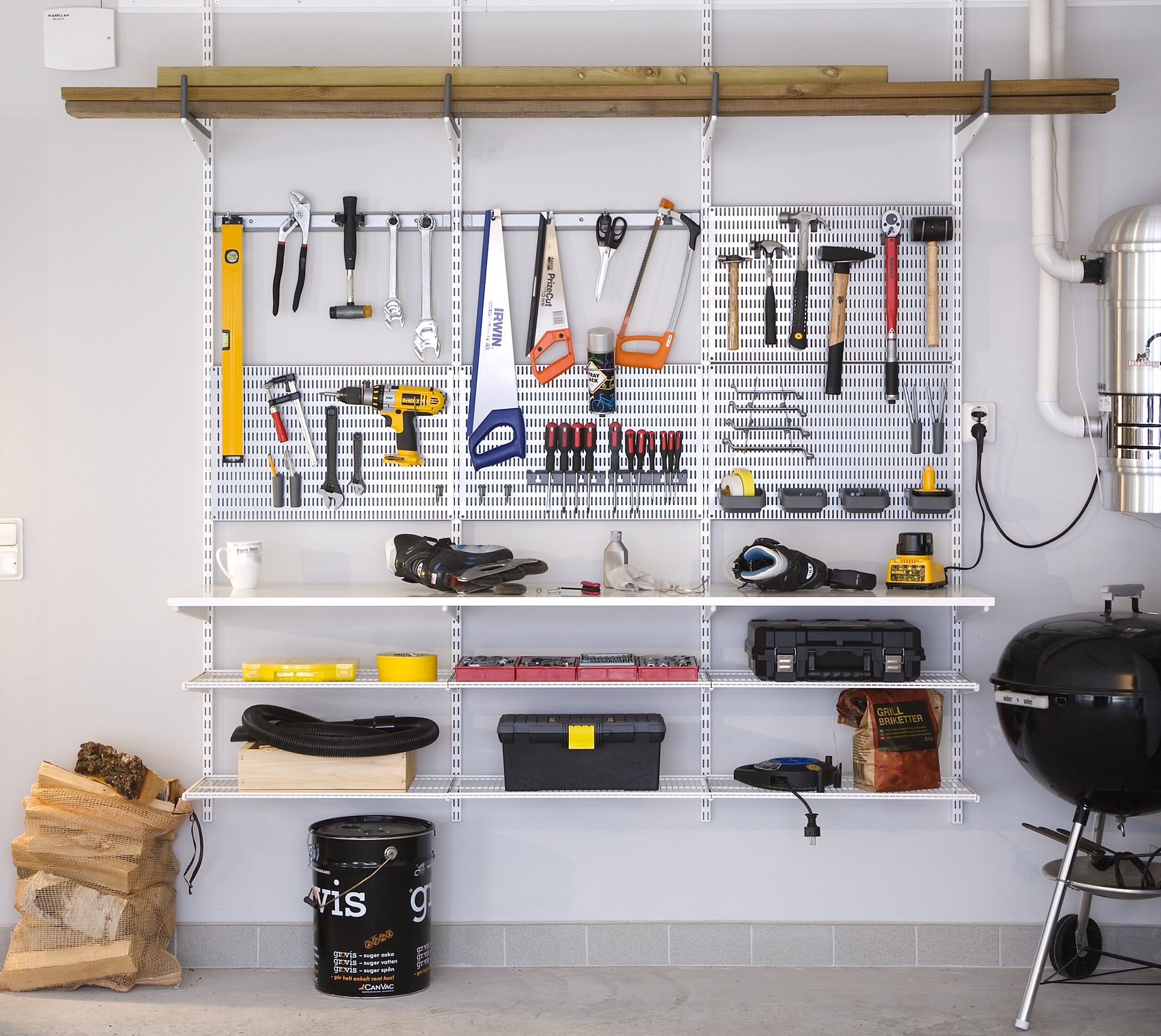 Elfa Regalsystem, Regale für Keller, Kellerregal - Elfa Regalsystem