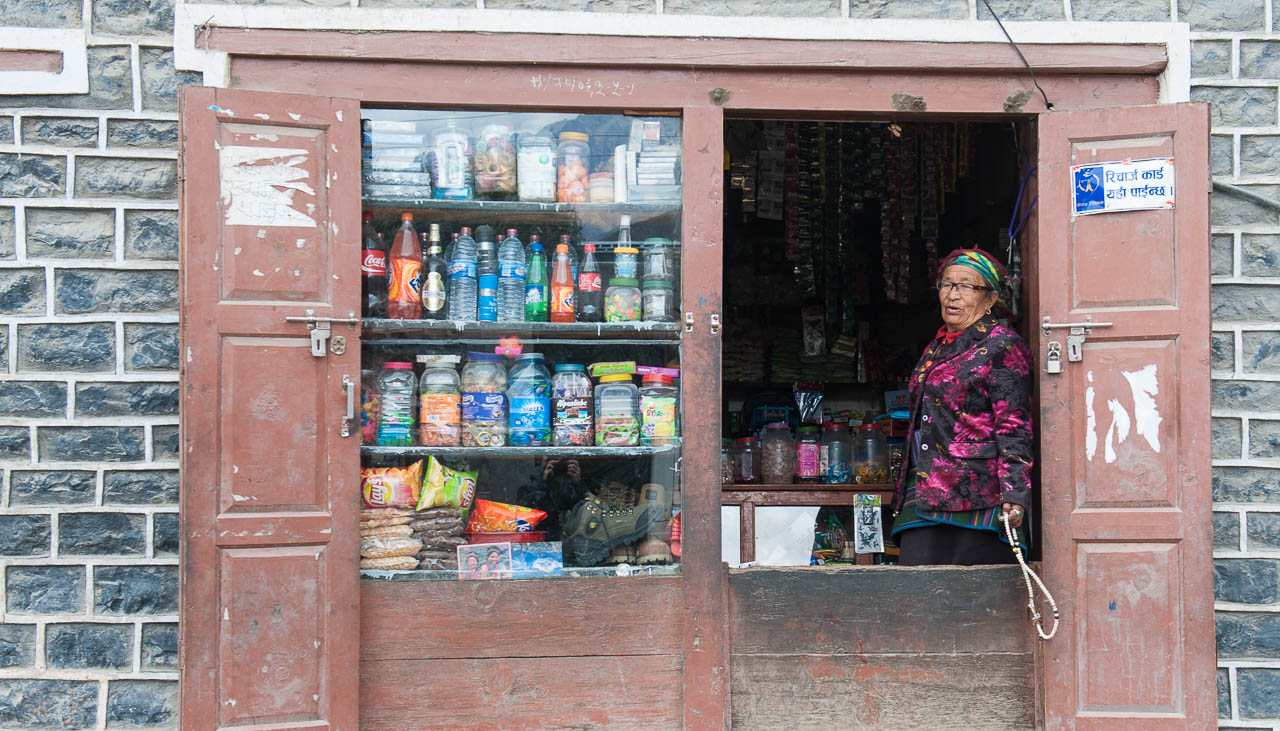 Kleiner Laden in Kagbeni hinter der Annapurna