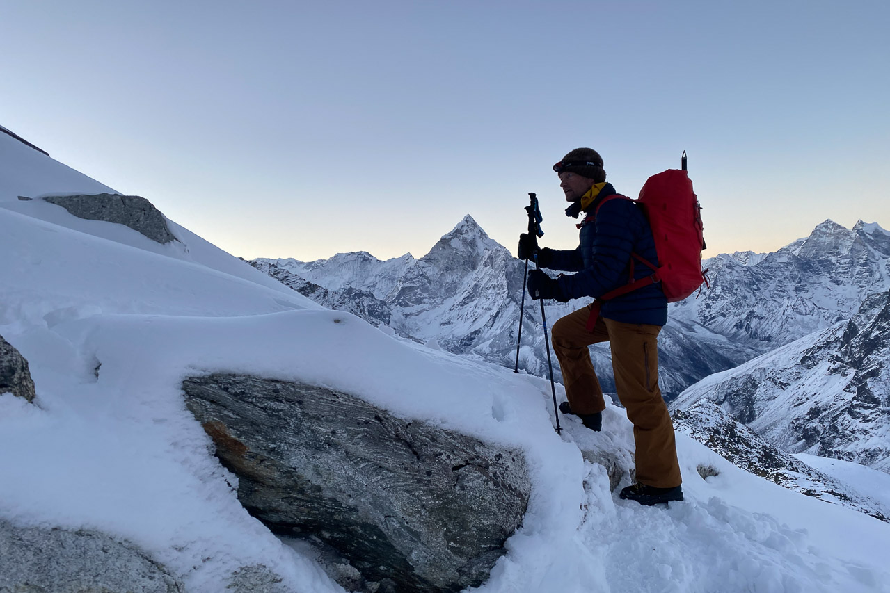 Immer höhen steigen wir Richtung Lobuche Peak.