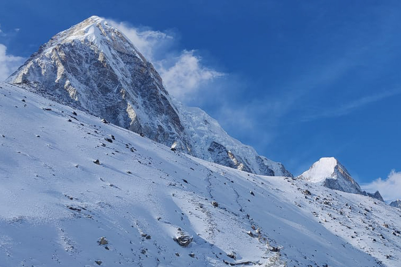 Pumo Ri, ein über 7000 Meter hoher Gipfel im Everest-Massiv.