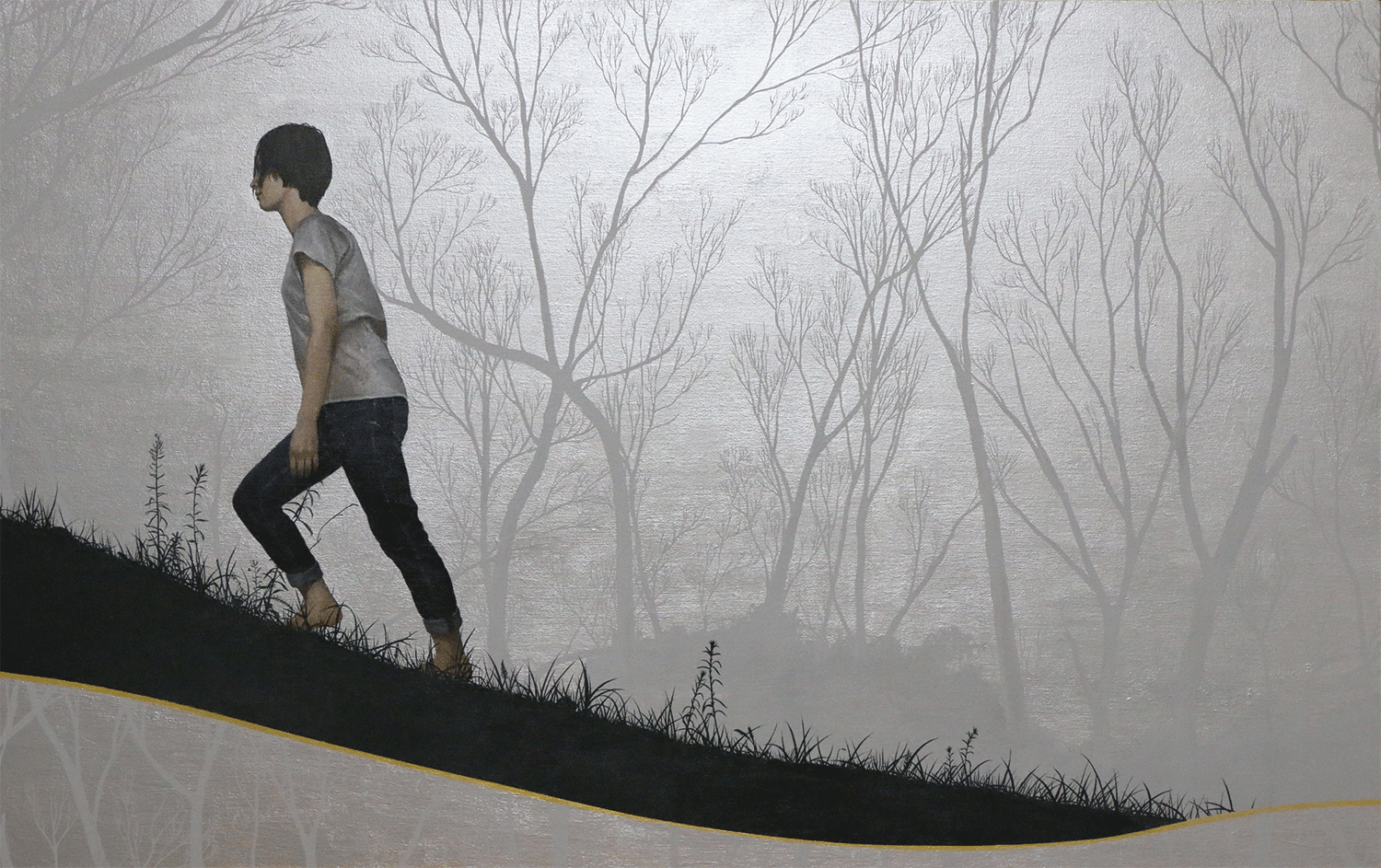 夜霧 ／ 2016年 キャンバス、アクリル、M50