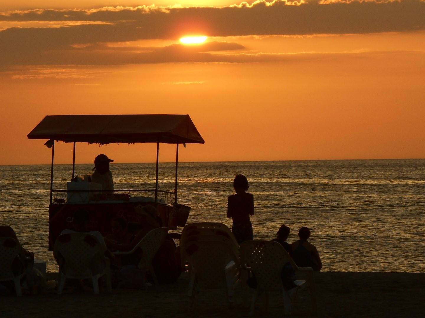 Après de mangifiques couchers de soleil... 