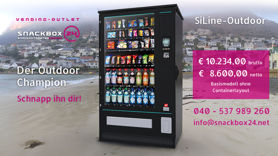 Grafik: SiLine-Outdoor Snackautomat - Schnapp ihn dir bei SNACKBOX 24 Snackautomaten kaufen