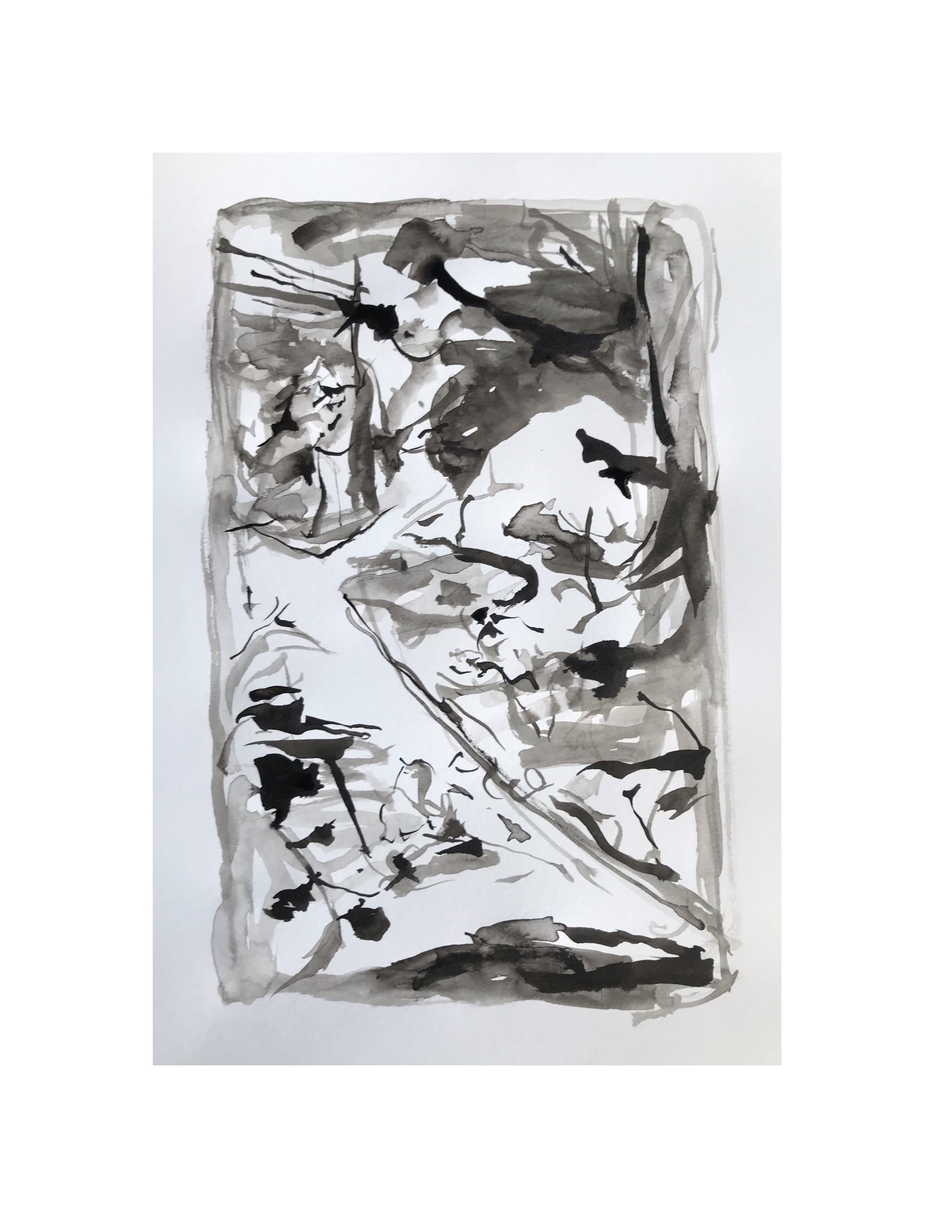 Giardino, ink on paper cm 20x30, 2023