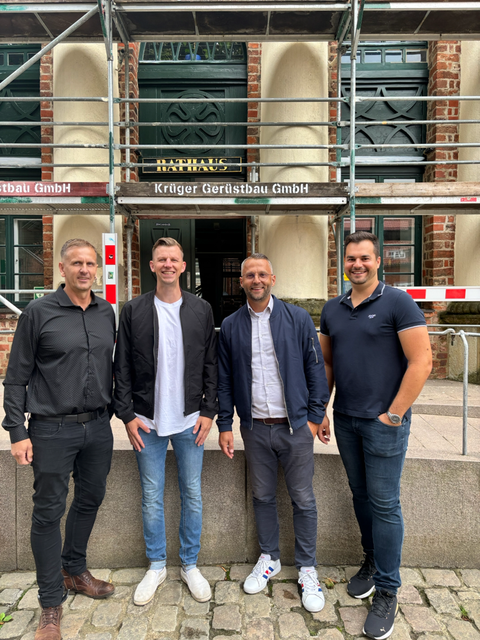 V.l.n.r Ronny Schlie, Robert Fischer, Andreas Scharfschwerdt, Yves Häring
