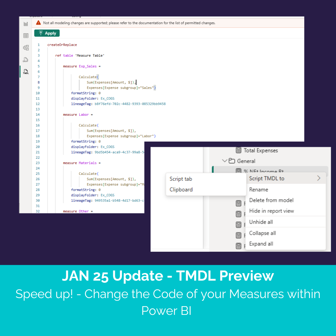 Speed up with TMDL Preview feature - Jan 25 Update