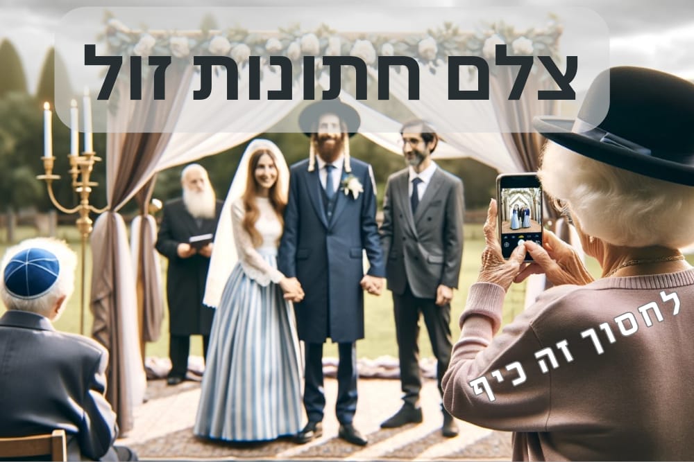 למה לשבור את החסכונות על צילום חתונה, כשיש דרך יותר זולה