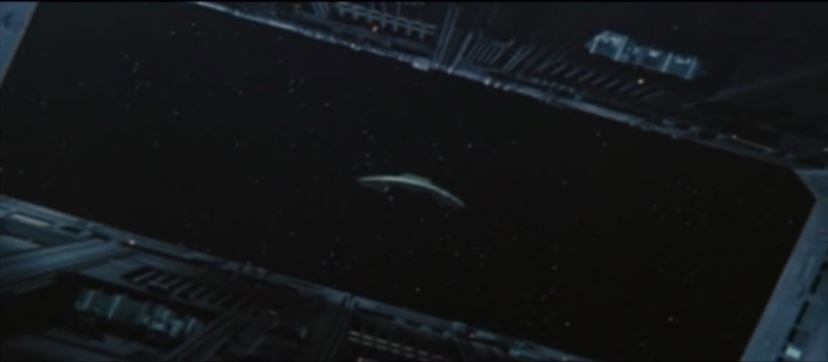 die Weltraumszenen kann man wirklich als gelungen betrachten, hier der Start eines Shuttles von der Raumstation