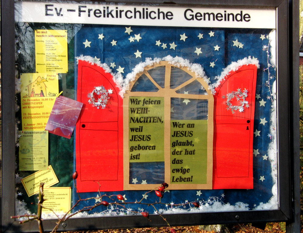Weihnachten 2011 Schaukasten