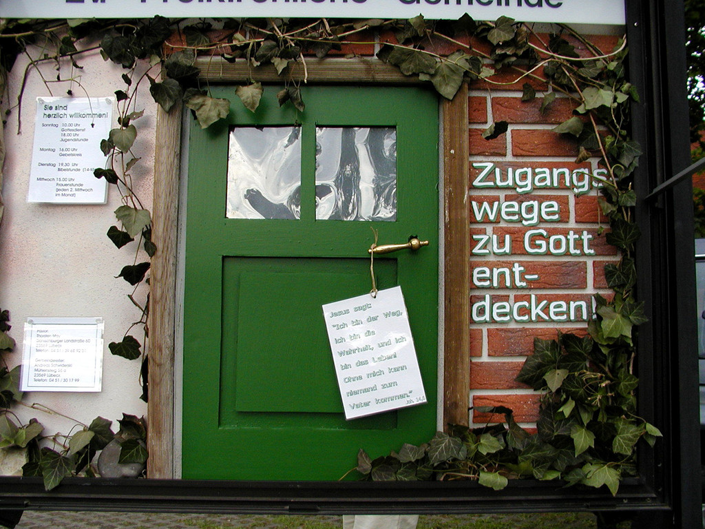 Wege zu Gott Schaukasten