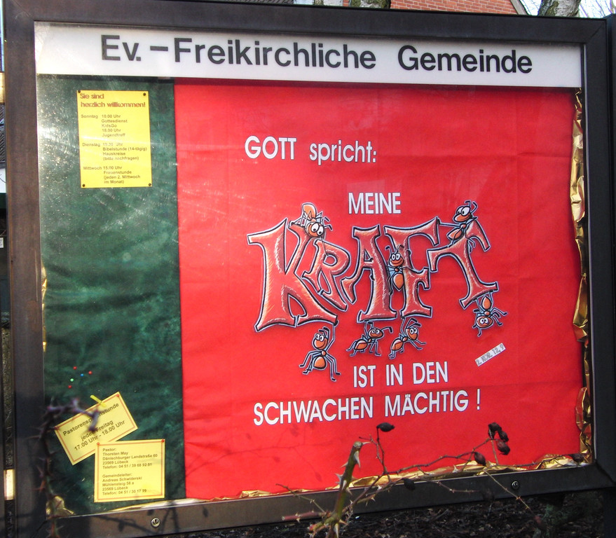 Jahreslosung 2012 Schaukasten