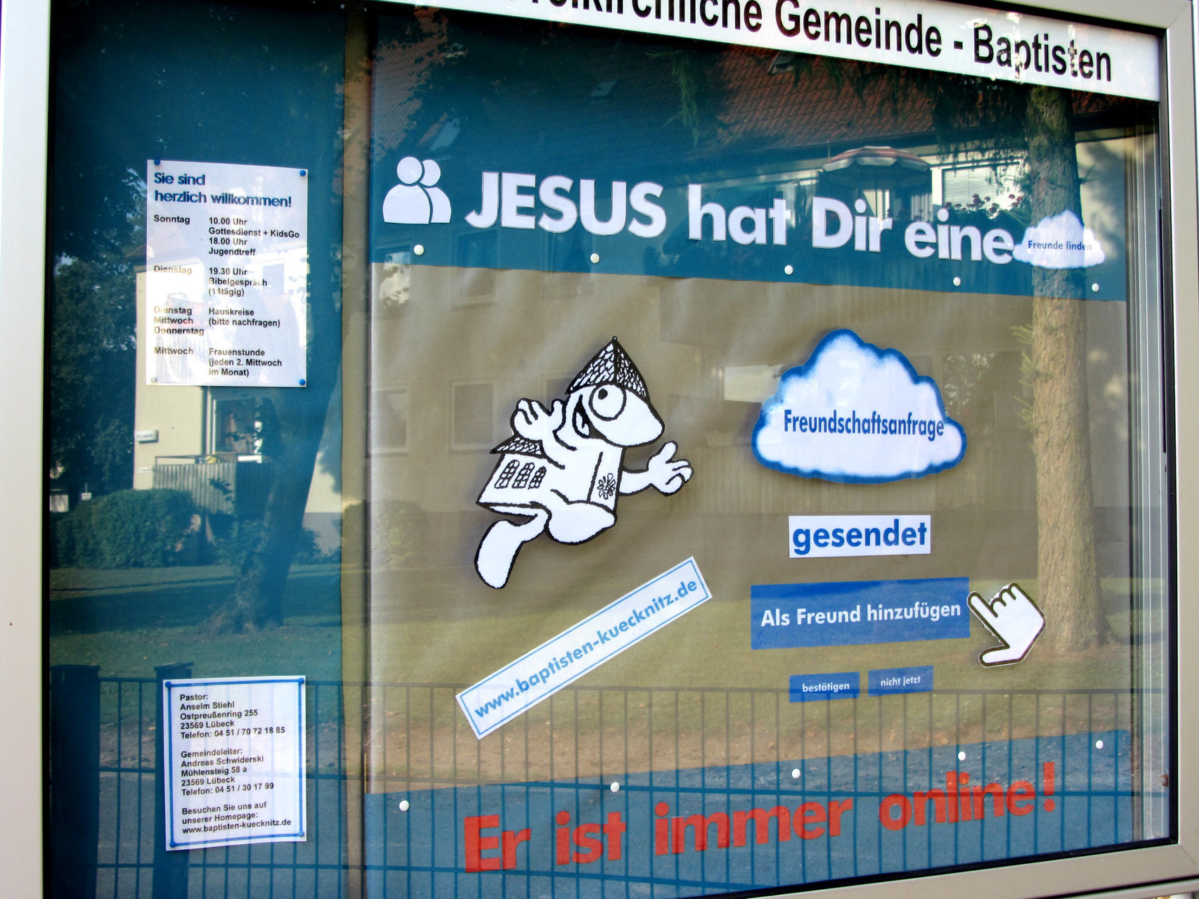 Freundschaftsanfrage Gottes