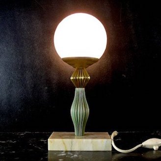 Lampe de table Art Déco 1920s Néo Classique
