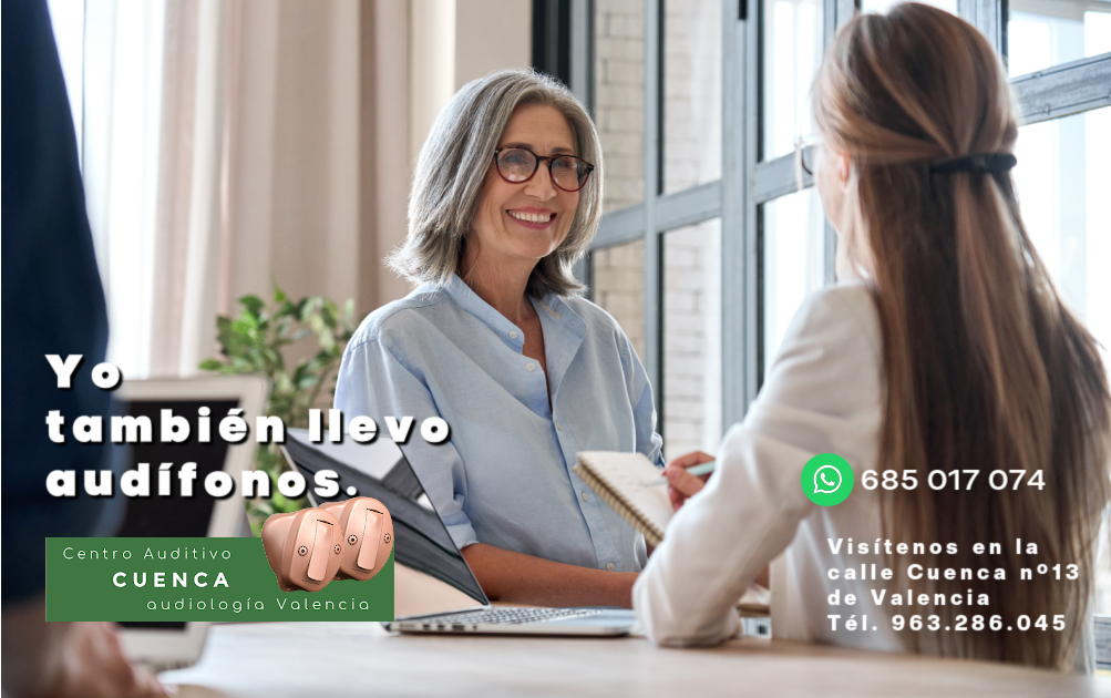 Centro Auditivo Cuenca, en Valencia. Calle Cuenca 13 Bajo 46007 Valencia. Teléfono 963286045.