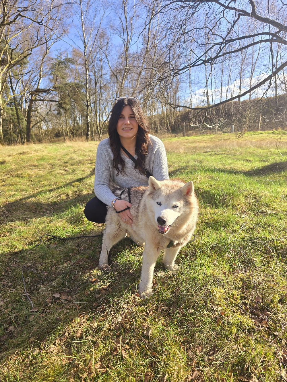 Mit Nala, die mittlerweile über 15 Jahre alt ist.