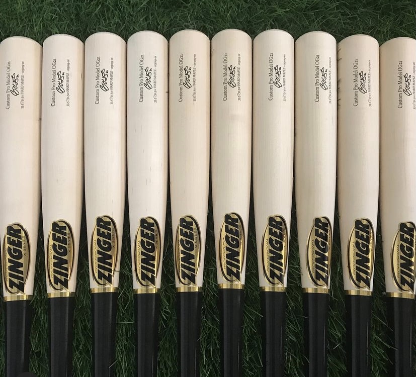 ZINGER WOOD BATS THE OFFICIAL WOOD BAT OF THE ROCKY MOUNTAIN OYSTERS
