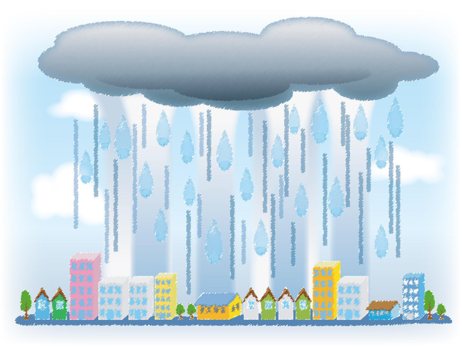 ゲリラ豪雨に備えていますか？