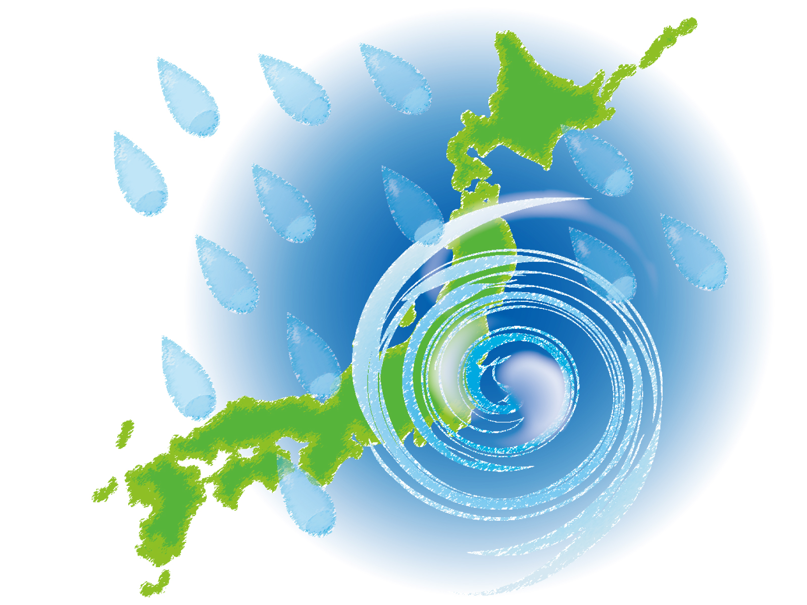 台風と梅雨入り