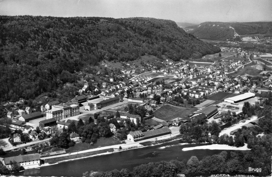  ca. 1960 - Kaserne Richtung Lauffohr (Quelle: Sammlung Titus J. Meier, Brugg)