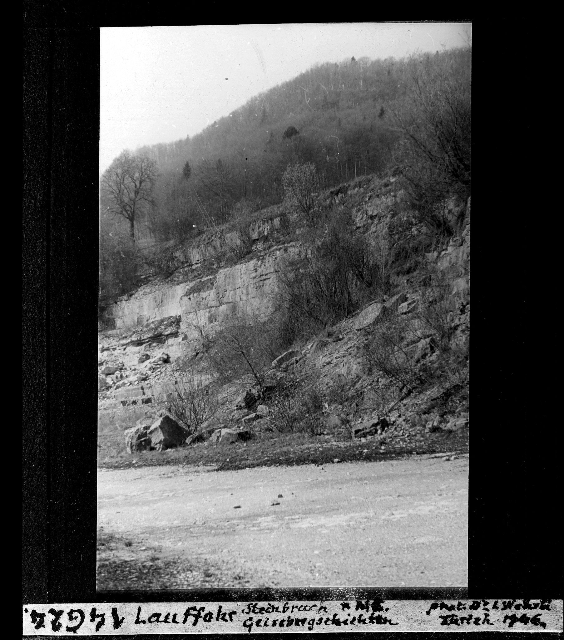 1946 - Steinbruch Lauffohr (Quelle: ETH-Bibliothek, e-pics.ethz.ch)