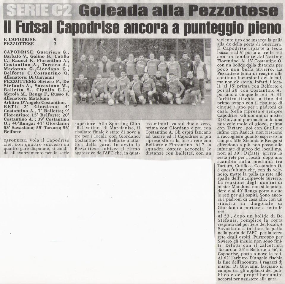 Futsal Capodrise-Pezzottese