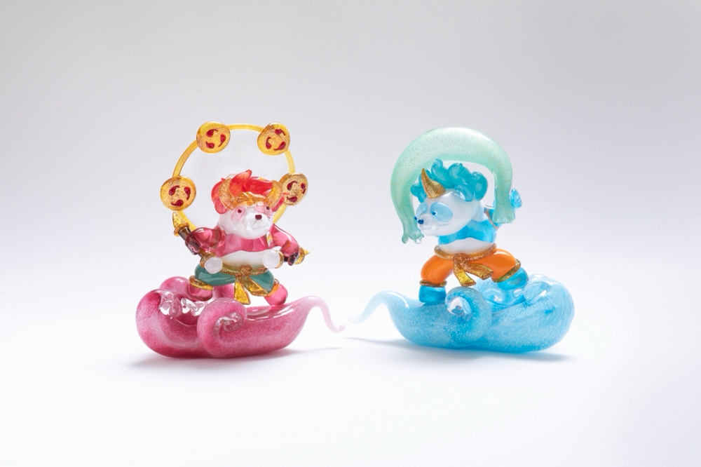 ②ガラス工房 メルハバ 作家 小林大輔 リス イルカ ハンドメイド 置物 ②ガラス工房 メルハバ 作家 小林大輔 リス イルカ ハンドメイド