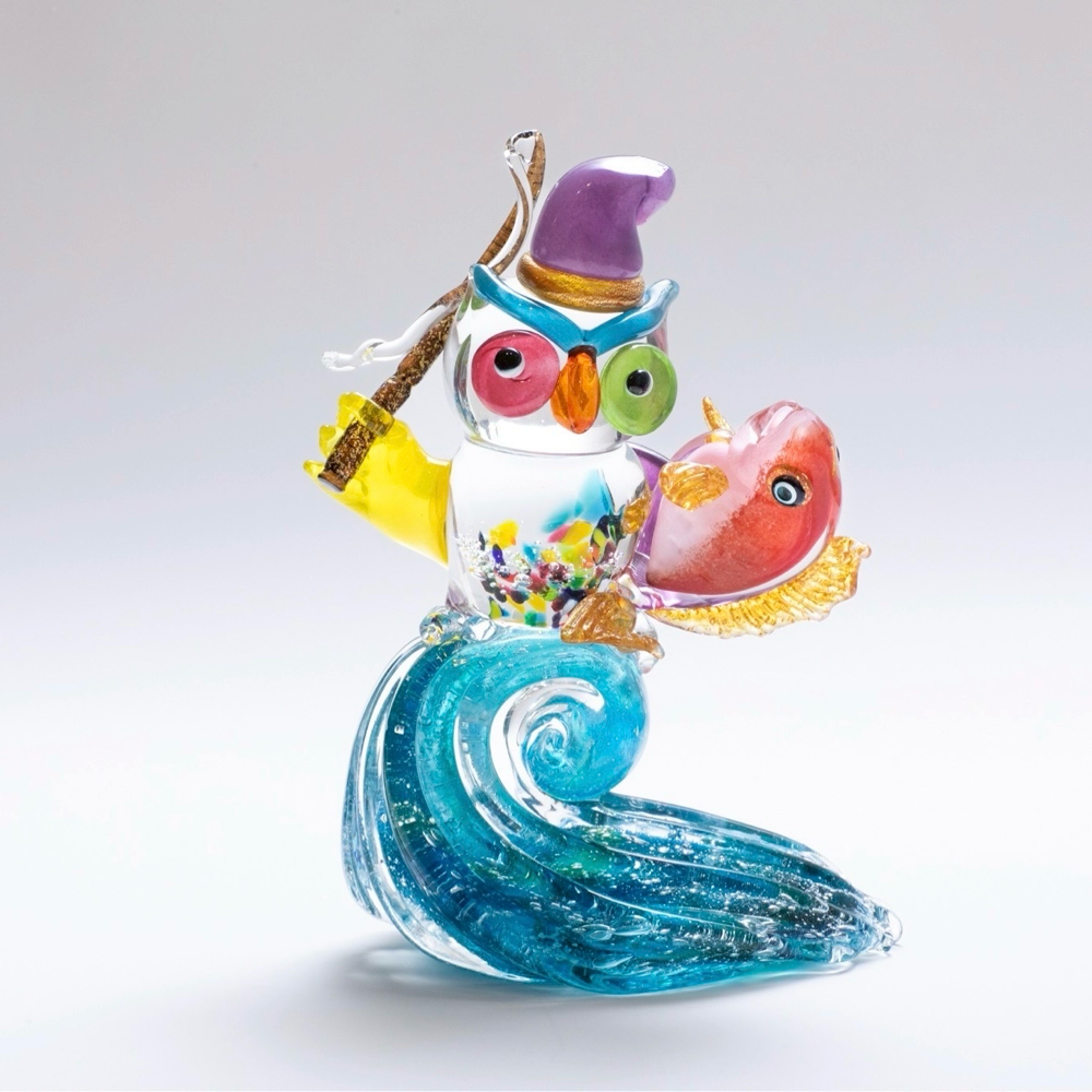①ガラス工房 メルハバ 作家 小林大輔 ハブラシ うさぎ ハンドメイド 置物 ①ガラス工房 メルハバ 作家 小林大輔 ハブラシ うさぎ