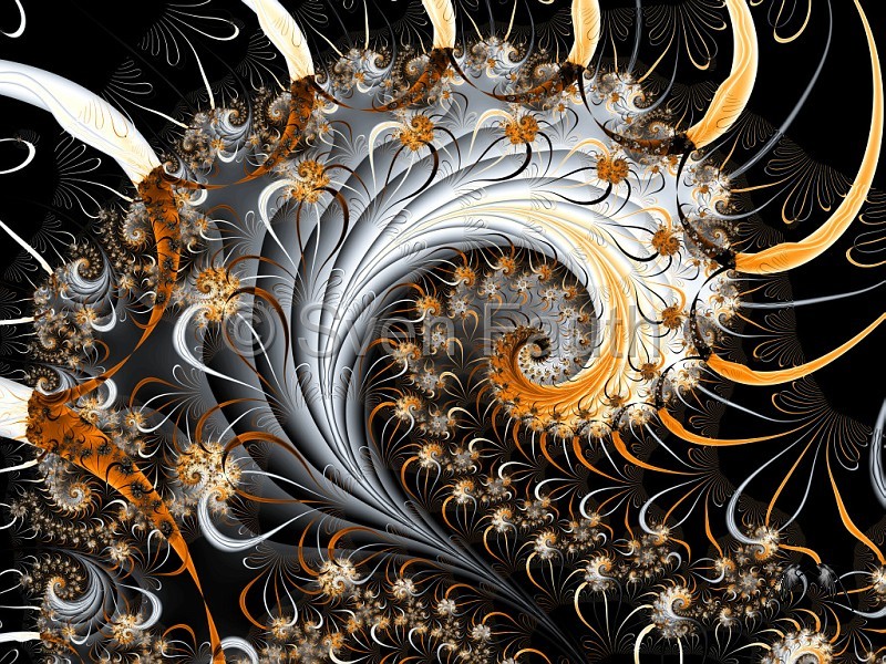Fraktal "Fractal Spiral" | Alu-Dibond | 150x100cm | 420,00 € | © Sven Fauth