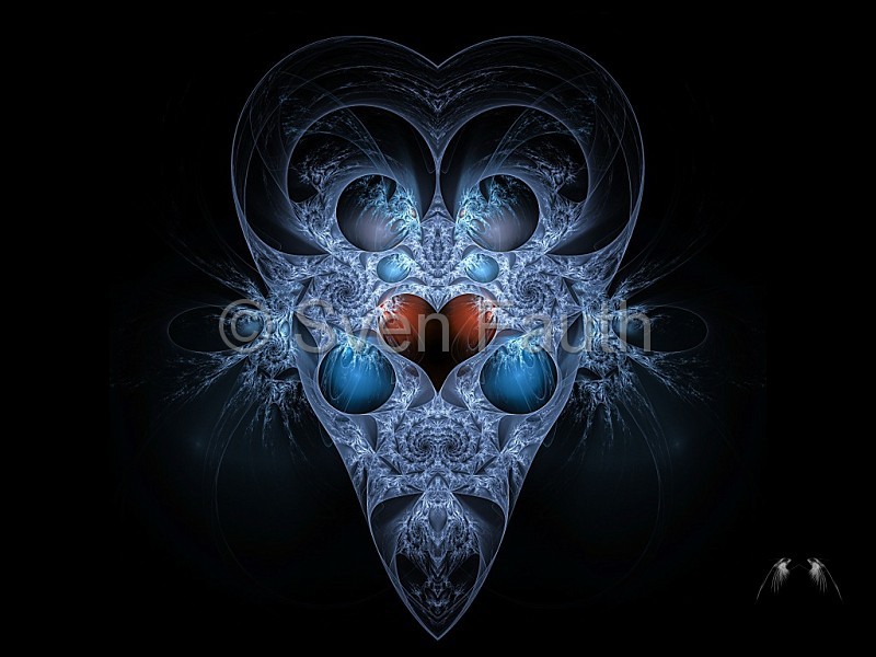 Fraktal "Alien Heart" | Alu-Dibond | 60x40cm | 200 € | © Sven Fauth