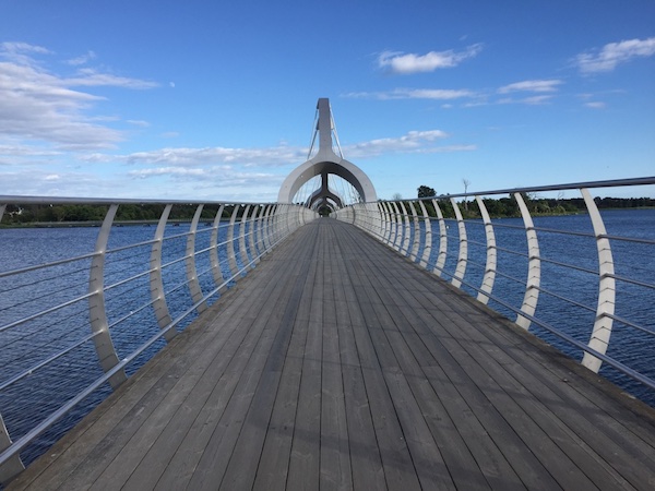 Längste Fußgängerbrücke Europas: Sölvesborg Schweden