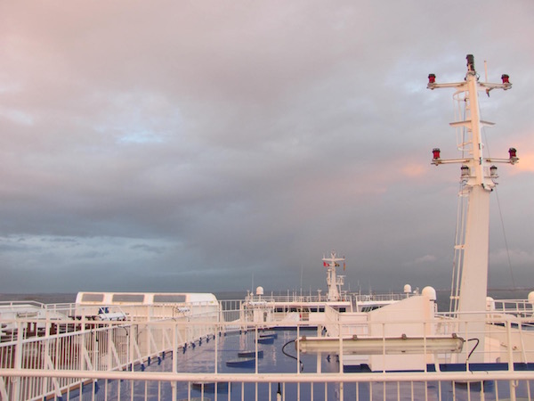 An Deck der Stena Line Stena Germanica