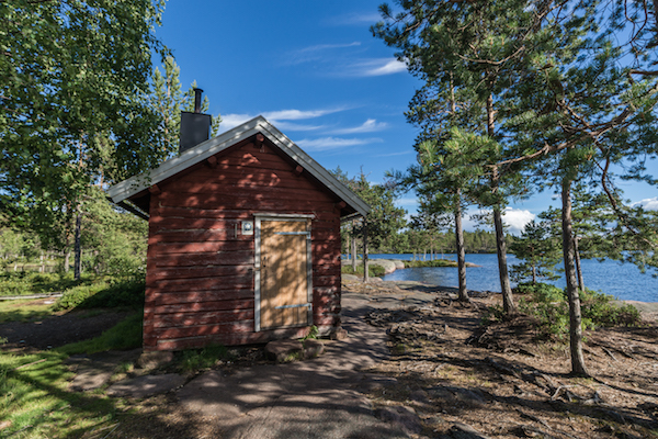 Hütte im Skuleskogen Nationalpark