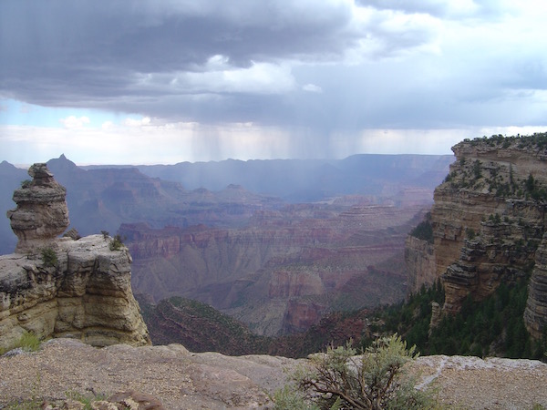 Regen über´m Grand Canyon