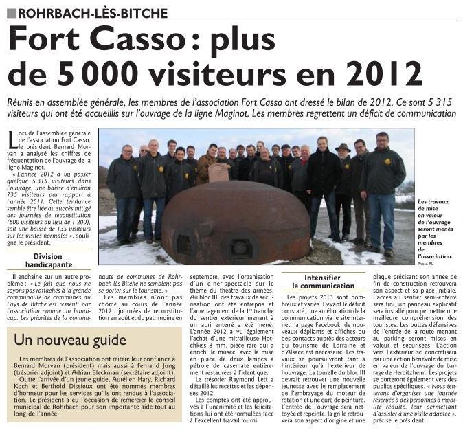 Article du Républicain Lorrain du 21/02/2013