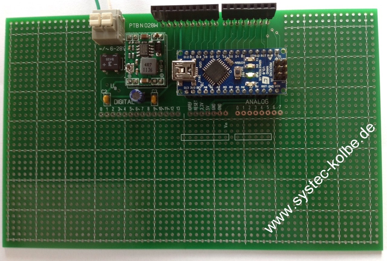 NANO Prototyping Board - Arduino Prototyping - systec-kolbe.de
