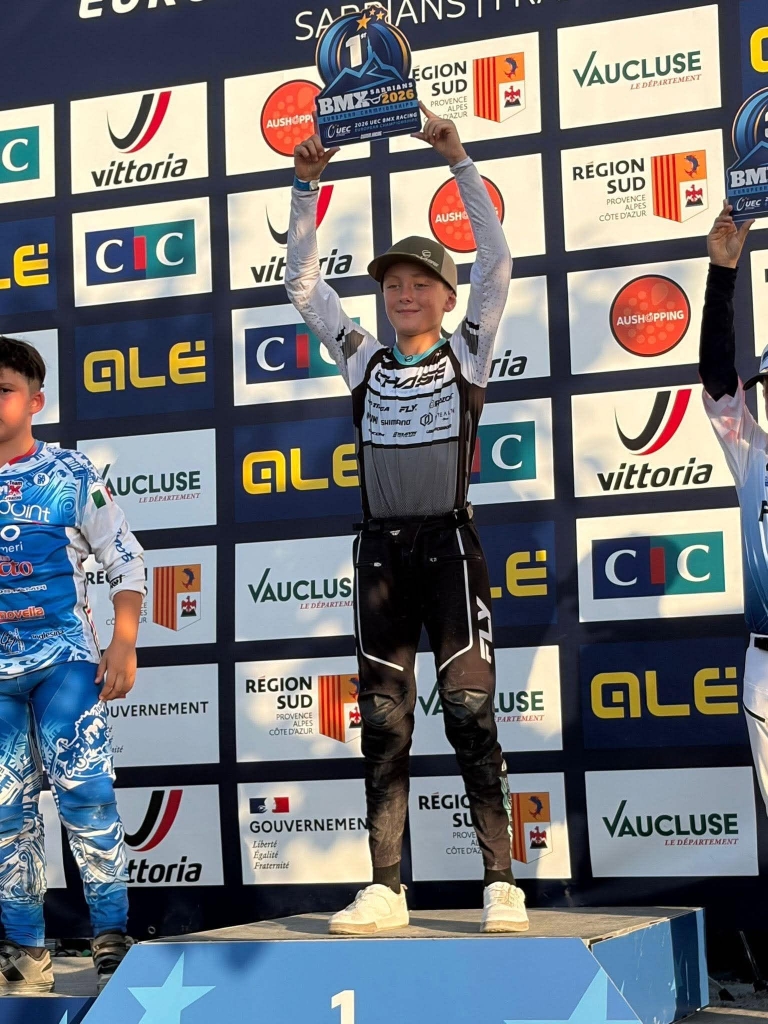 Ethan HOSATTE (CO Bolbec Nointot) Champion d'Europe BMX