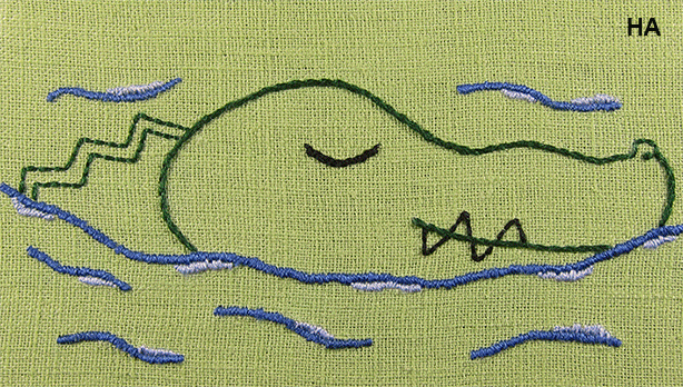 Croco, 2017, broderie, Hey! “4 degrees art” gif contest