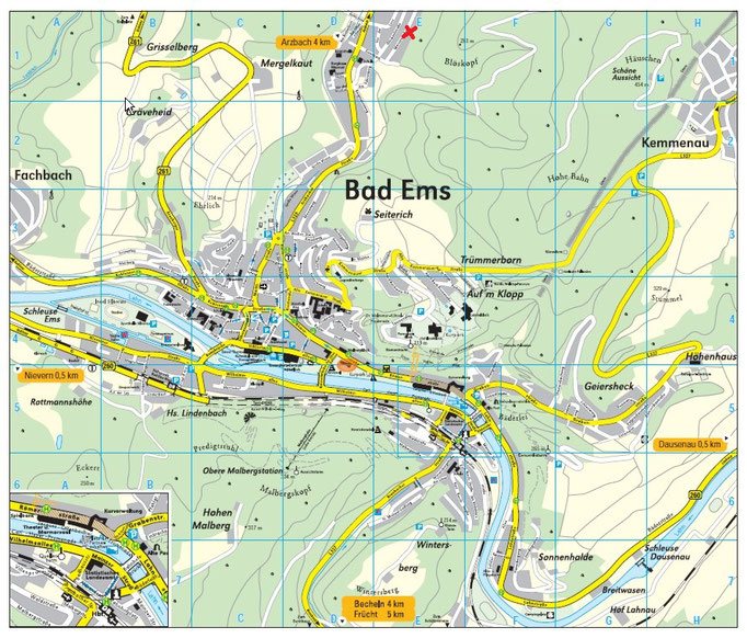 Lageplan Bad Ems