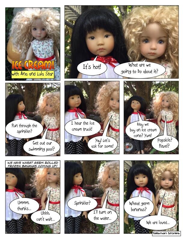 Talisman Stories "Ice Cream!" Dianna Effner Little Darlings Ana and Lula Star