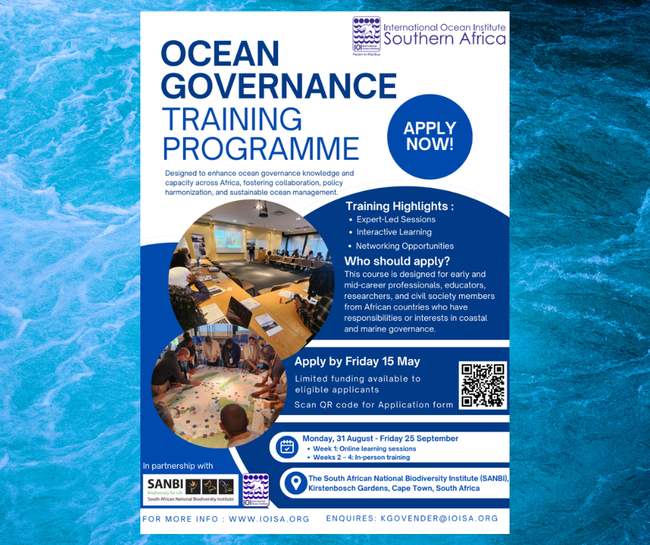 2026 IOI South Africa Ocean Governance Training programme 31 August - 25 September