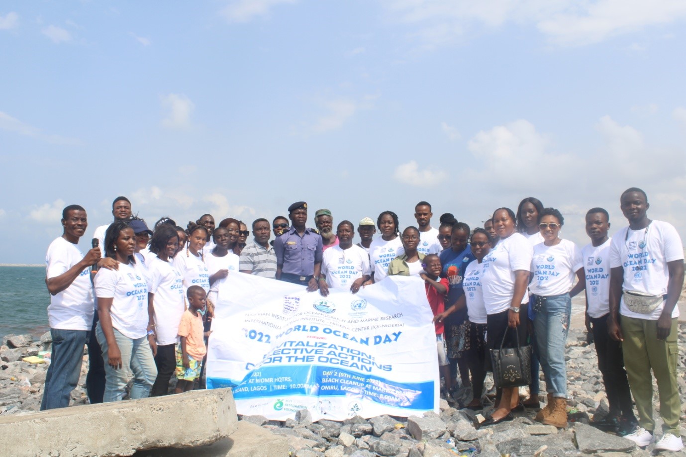 Beach clean-up at Marwa Beach, Oniru, Lagos