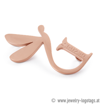 yksilöllinen logo tag Ruostumaton teräs, henkilökohtainen hopea, kulta, roségold