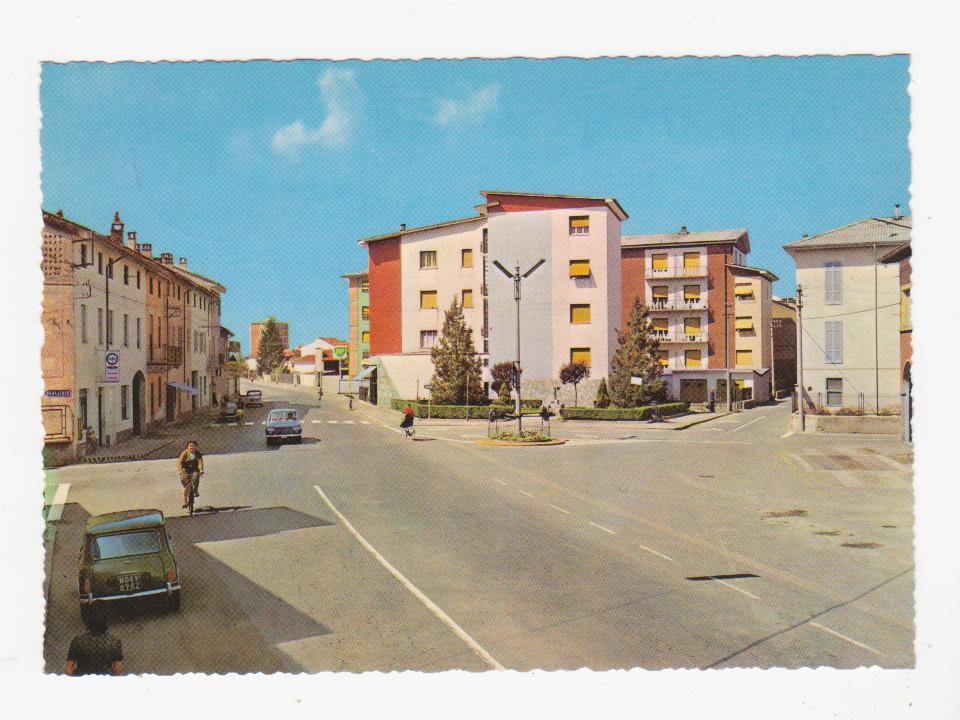 Cartolina da piazza della Liberta' e via Novara anni 70