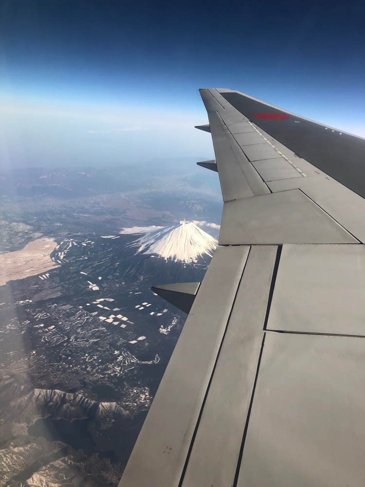 行きは富士山がお見送り！