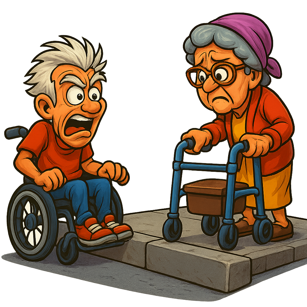 © by Querschnitte e.V. - Sitzend, Größe zeigen!