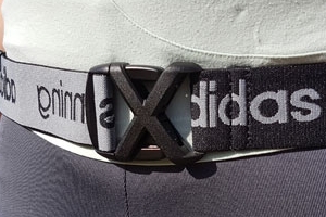 Adidas Laufgürtel Verschluss und Einstellen der Gürtellänge
