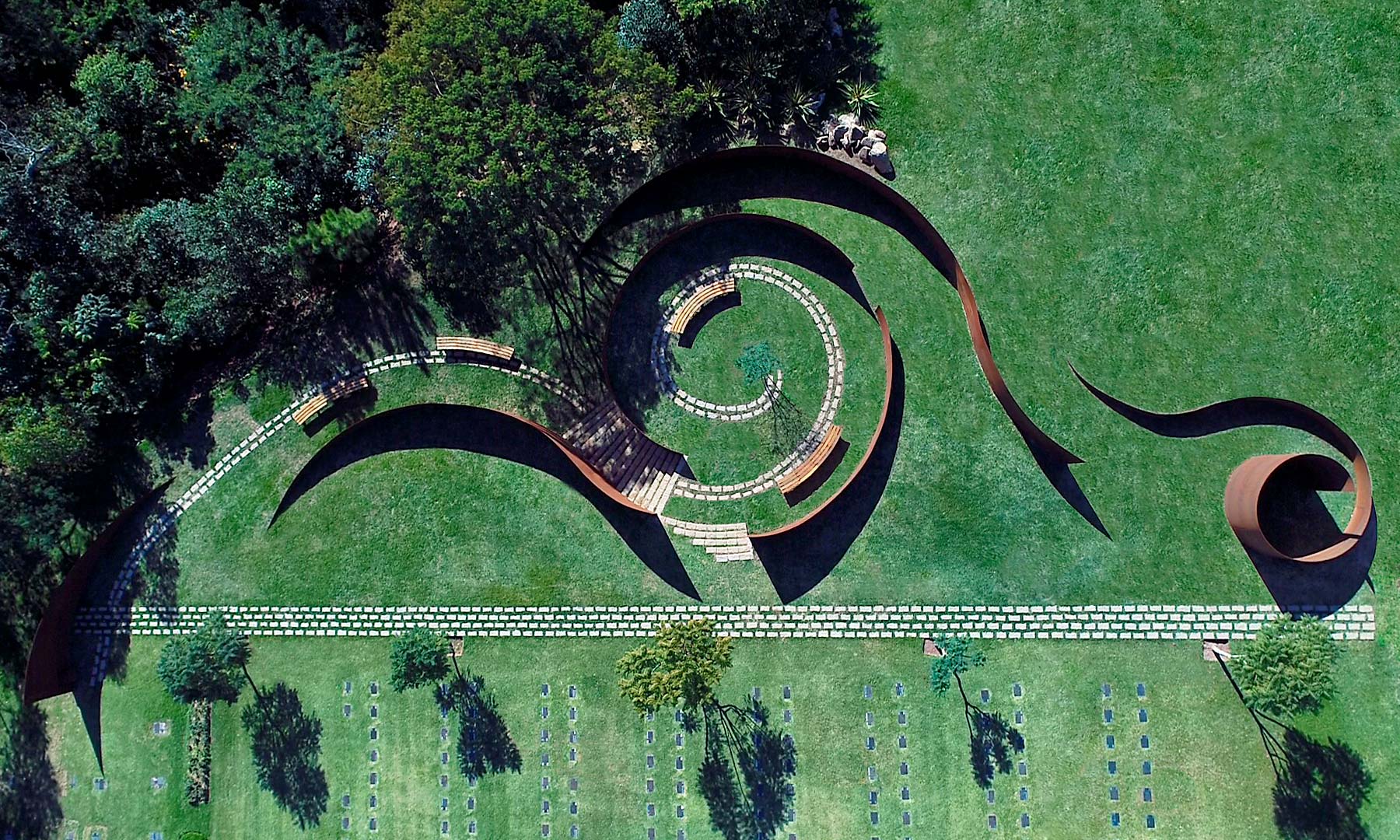 Parque das Cerejeiras in de Braziliaanse stad Saõ Paulo, een ontwerp van Crisa Santos Arquitectos.