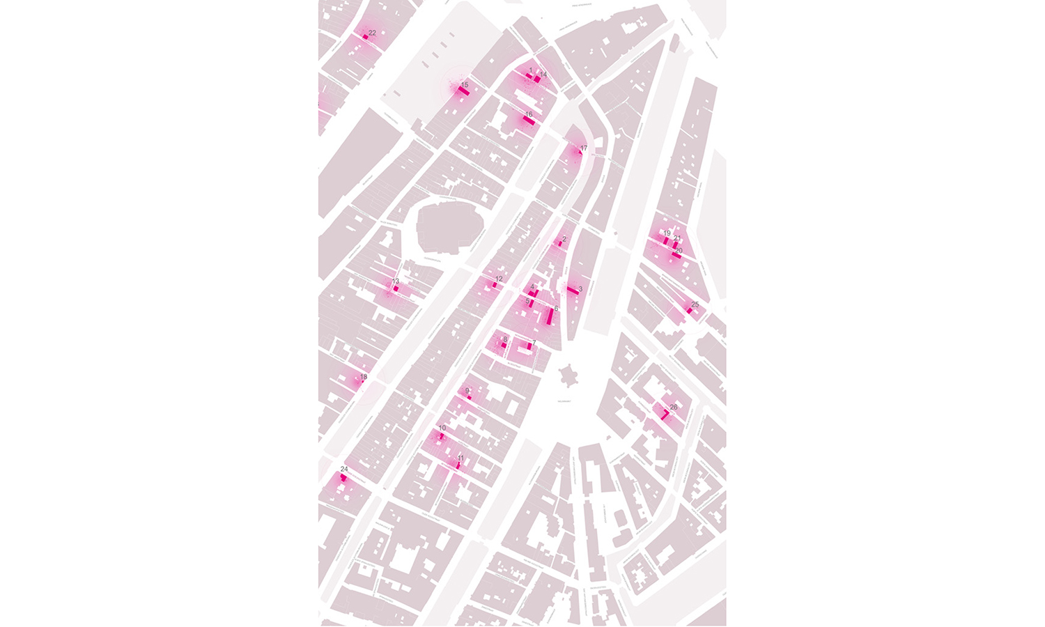 De ‘gaten’ in het Amsterdamse Wallengebied.