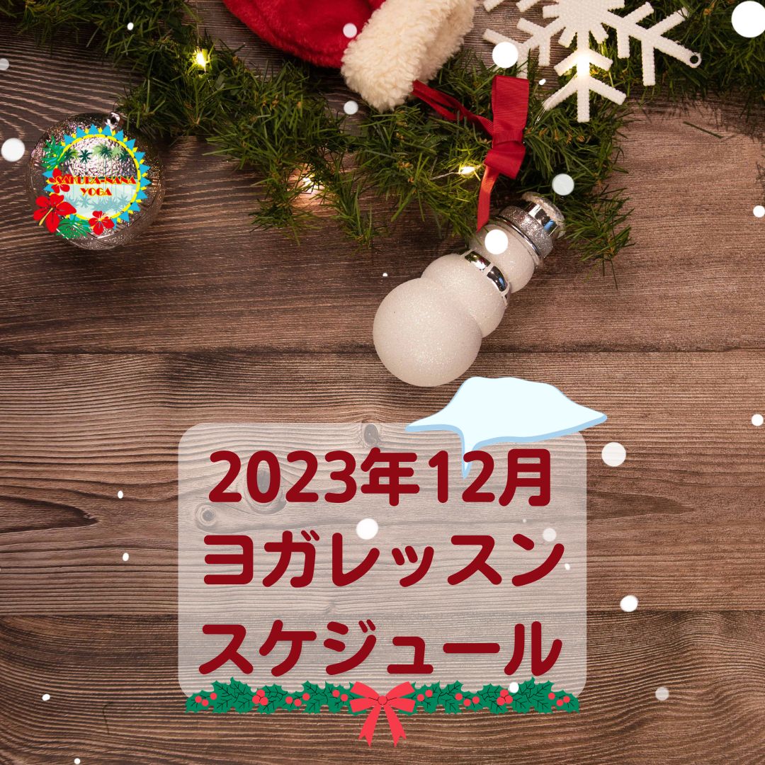 2023年12月クラススケジュール